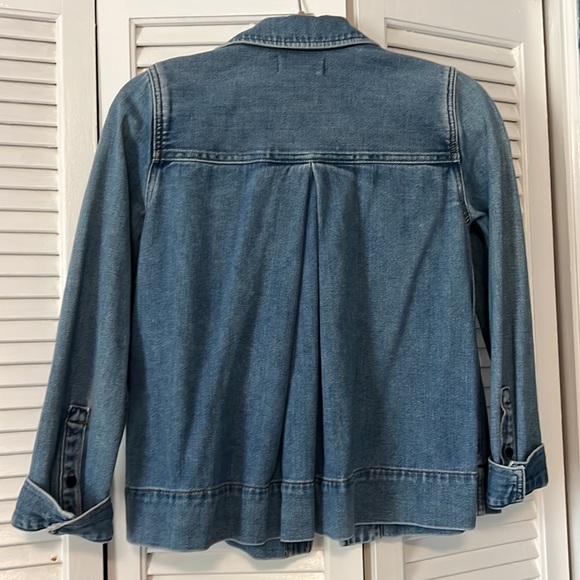 Madewell Pleat-back Denim Jacket, size x-small - Picture 4 of 6